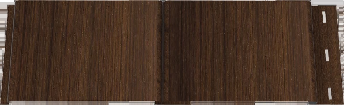 Two X-Panels joined together with a woodgrain finish.
